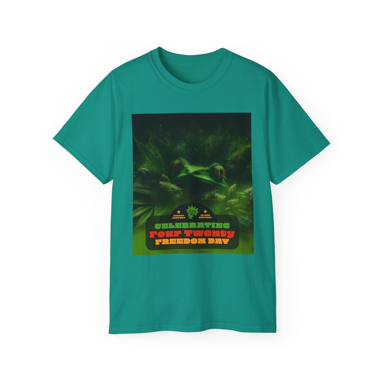 Celebrating 420 Freedom Day Unisex Ultra Cotton Tee, Cannabis T-shirt, 420 Celebration Shirt, Stoner Graphic Tee, Gift for Weed Lovers