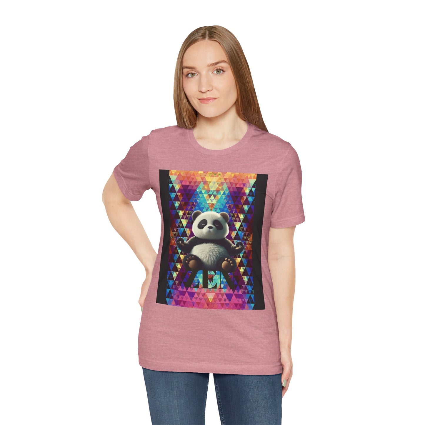 Colorful Panda Graphic Tee - Unisex Jersey Short Sleeve