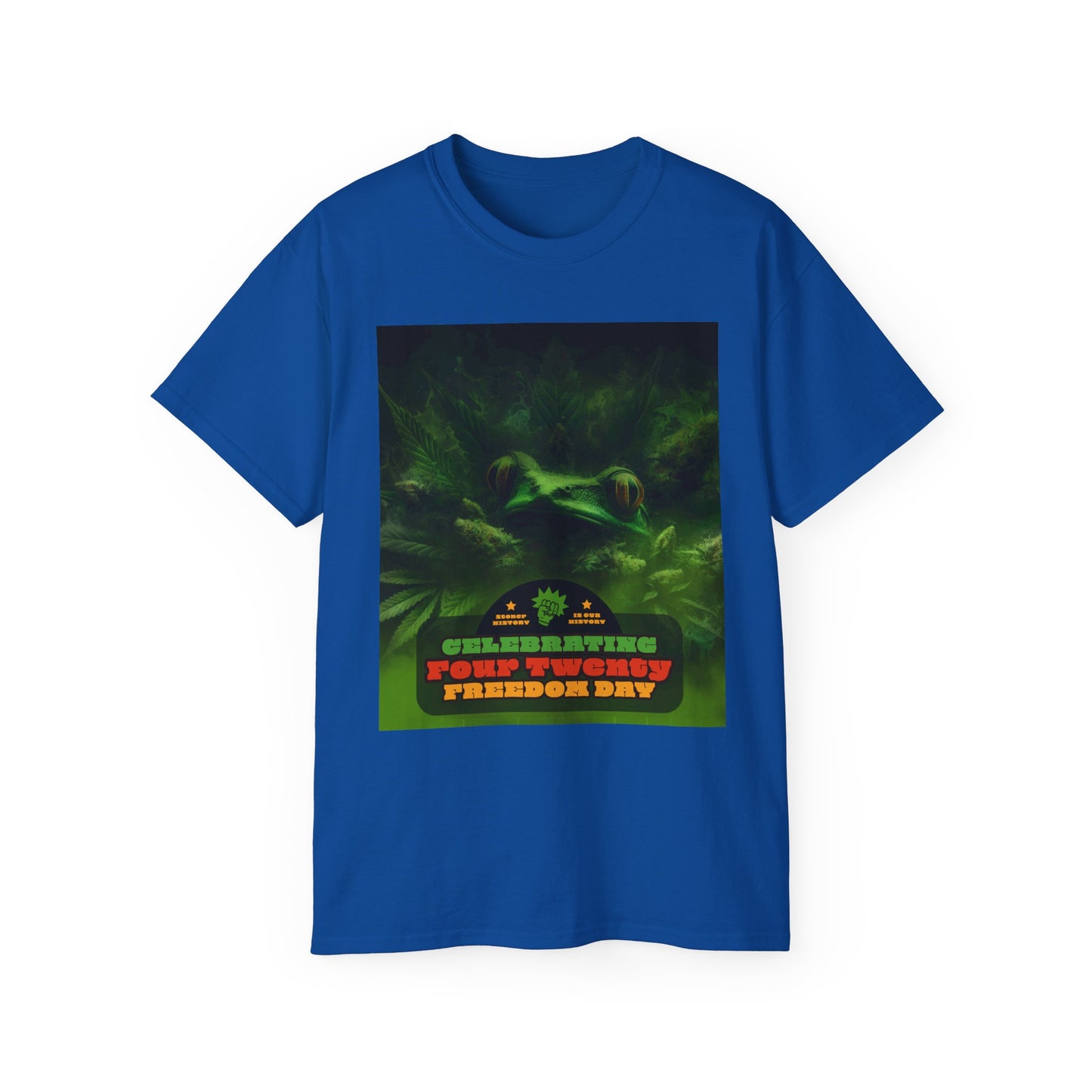 Celebrating 420 Freedom Day Unisex Ultra Cotton Tee, Cannabis T-shirt, 420 Celebration Shirt, Stoner Graphic Tee, Gift for Weed Lovers
