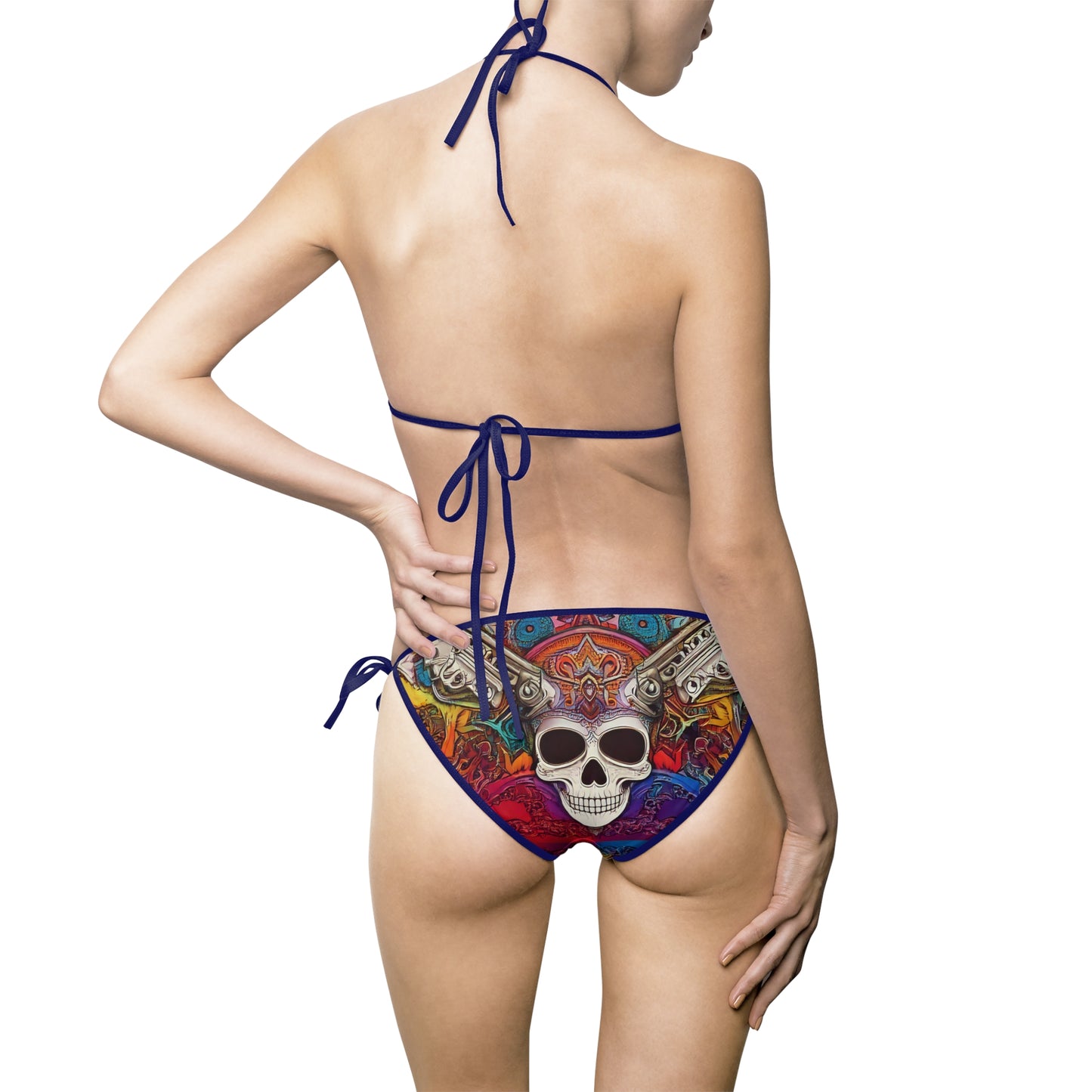 Skulls R Friends Women's Bikini Swimsuit (AOP)
