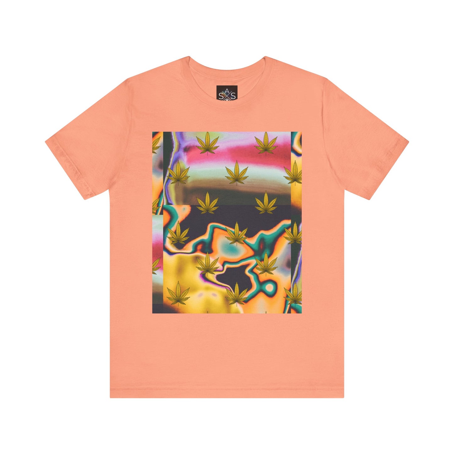Vibrant Leaf Graphic Tee - Unisex Jersey Short Sleeve T-Shirt
