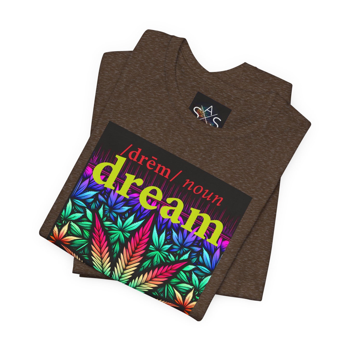 Dream Inspired Unisex Jersey Tee - Vibrant Cannabis Graphic T-Shirt