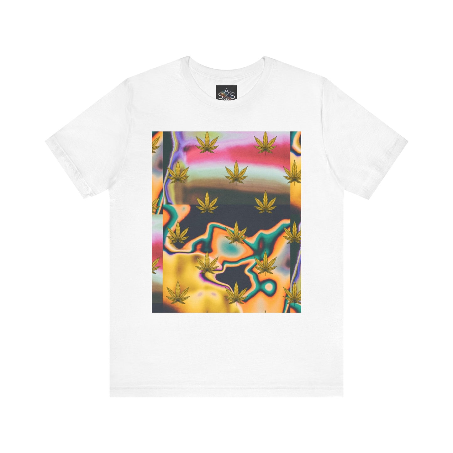 Vibrant Leaf Graphic Tee - Unisex Jersey Short Sleeve T-Shirt