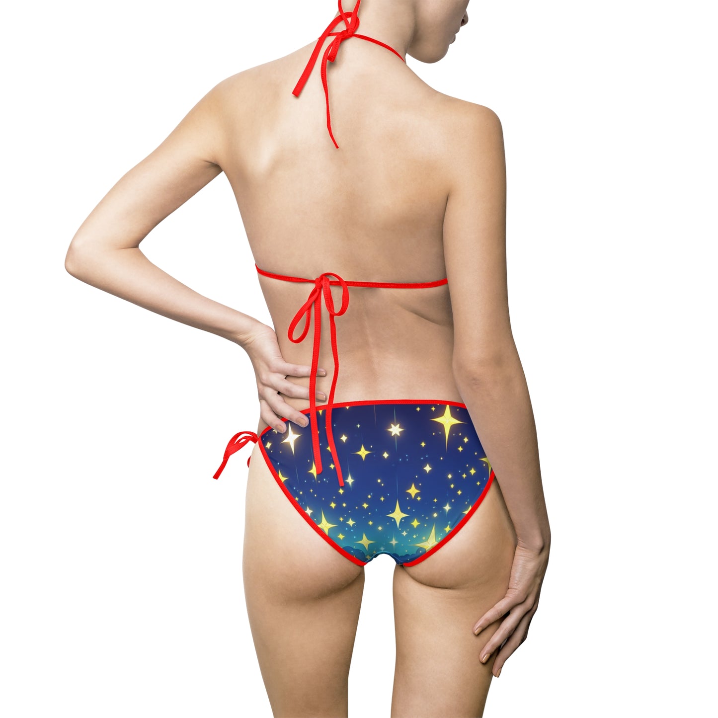Starry Night Women's Bikini Swimsuit - Perfect for Summer Beach Days and Pool Parties