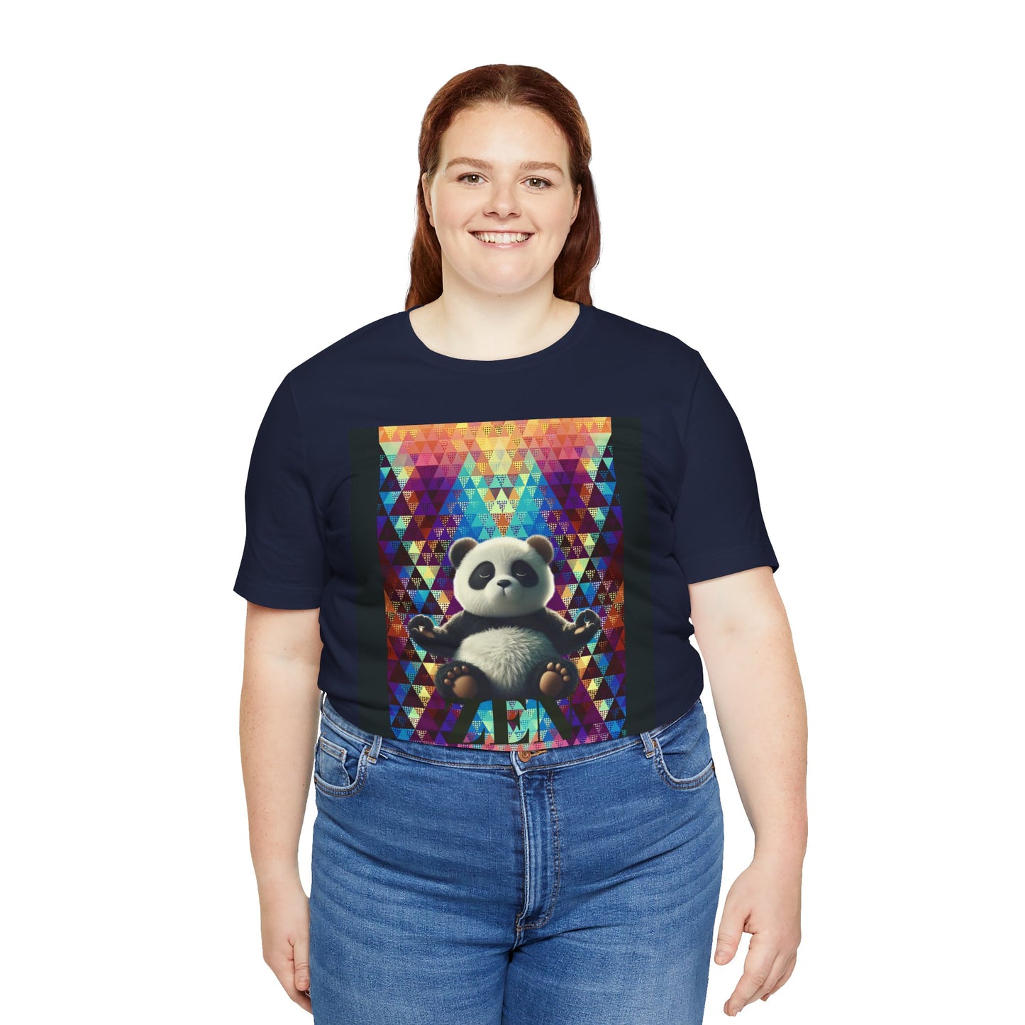 Colorful Panda Graphic Tee - Unisex Jersey Short Sleeve