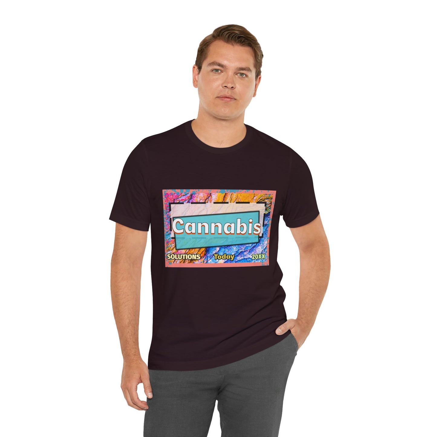 Trendy Cannabis Solutions Tee - Unisex Jersey Short Sleeve T-Shirt