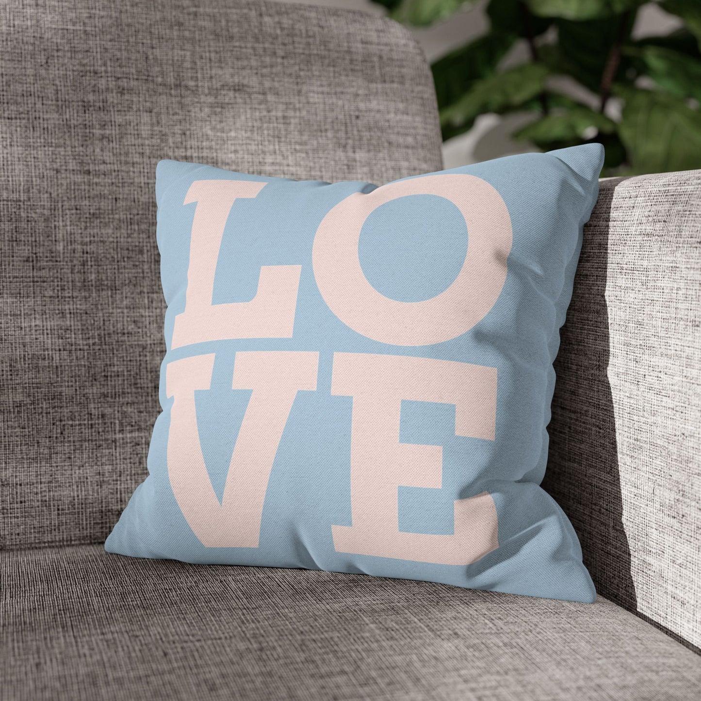 Spun Polyester Square Pillowcase