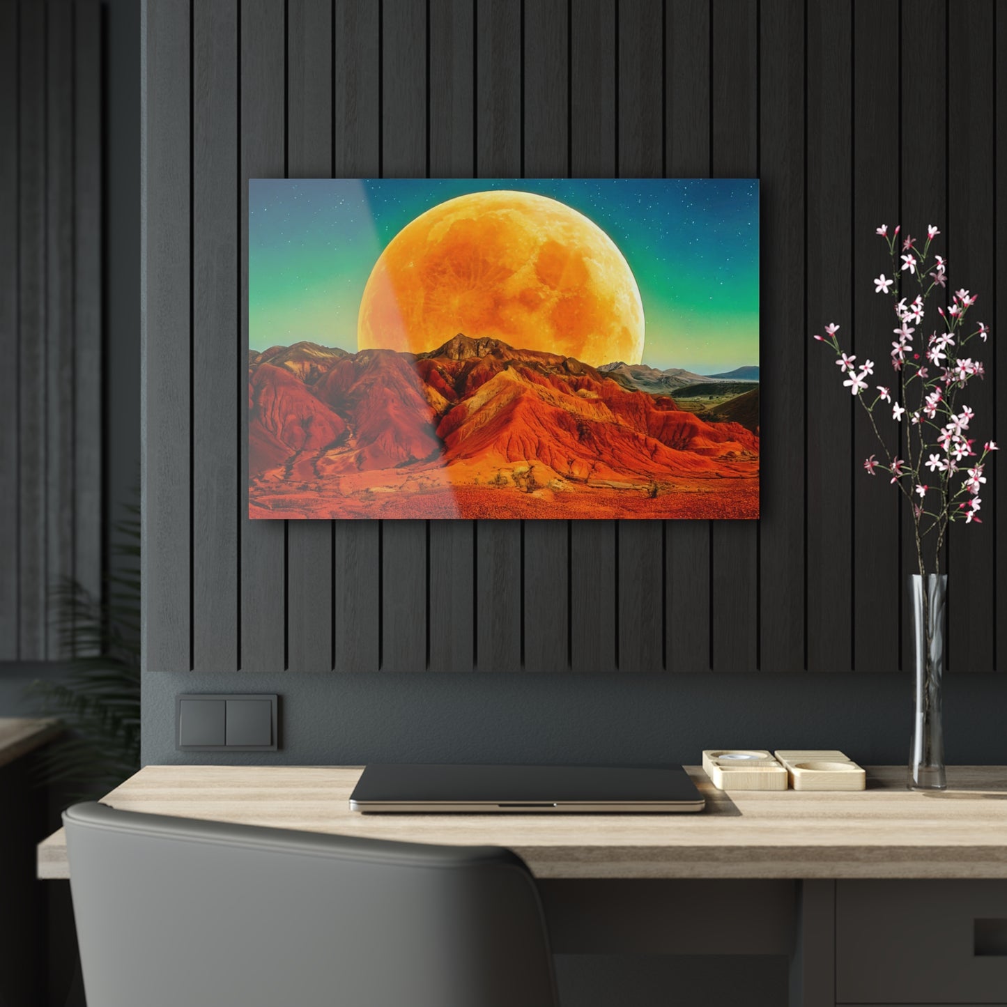 Yellow Planet Acrylic Prints