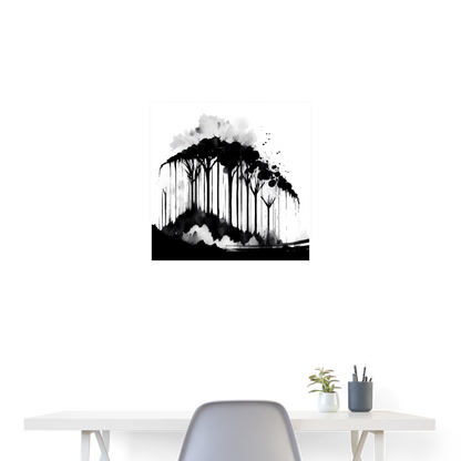 Floating Kingdom Poster 24x24 - white