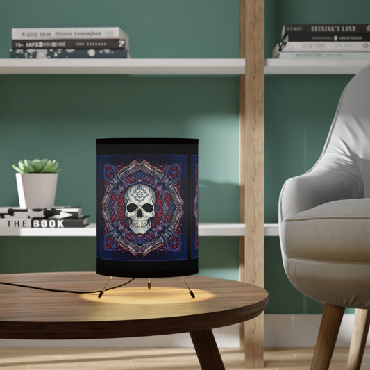 Skull Tripod Lamp with High-Res Printed Shade, US\CA plug