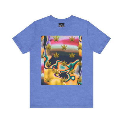 Vibrant Leaf Graphic Tee - Unisex Jersey Short Sleeve T-Shirt