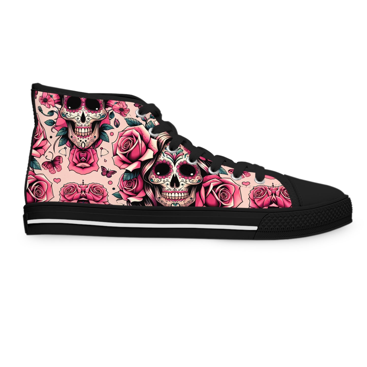 Canvas High Top Sneakers for Women with Custom Design Option