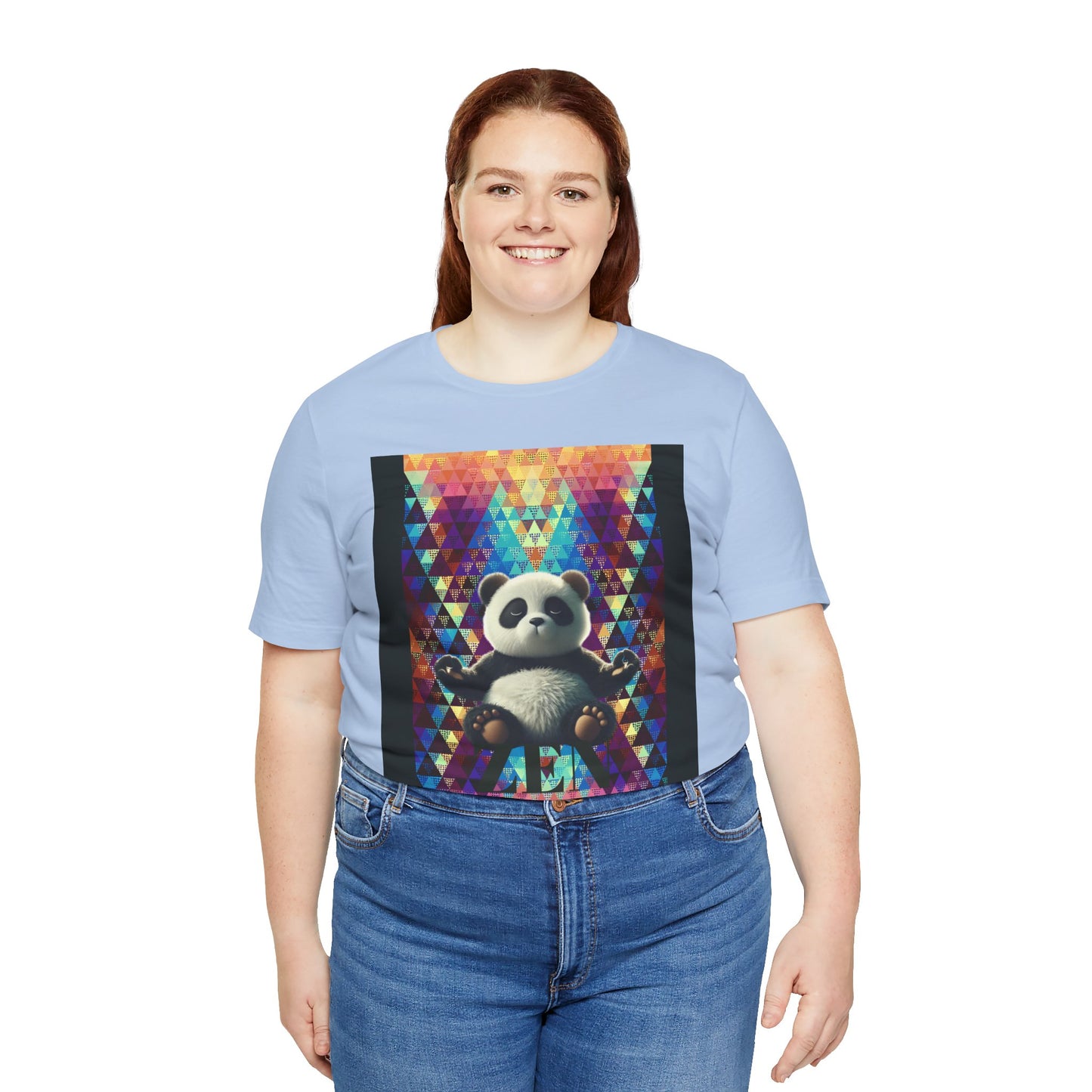 Colorful Panda Graphic Tee - Unisex Jersey Short Sleeve