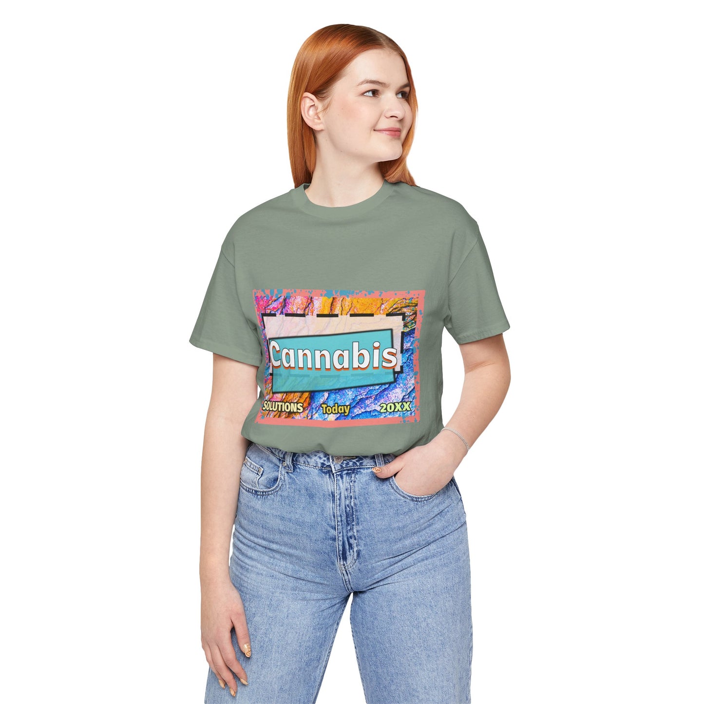 Trendy Cannabis Solutions Tee - Unisex Jersey Short Sleeve T-Shirt