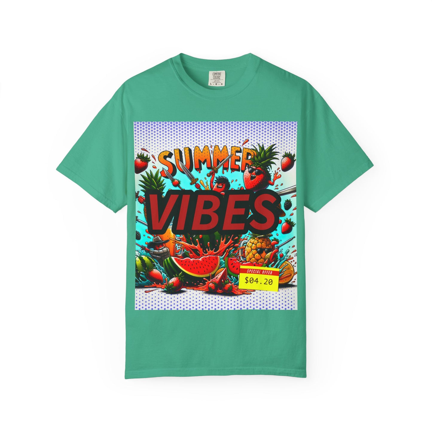 Summer Vibes Unisex Garment-Dyed T-Shirt