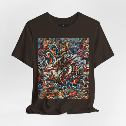 Vibrant Dragon Graphic Tee - Unisex Jersey Short Sleeve Shirt