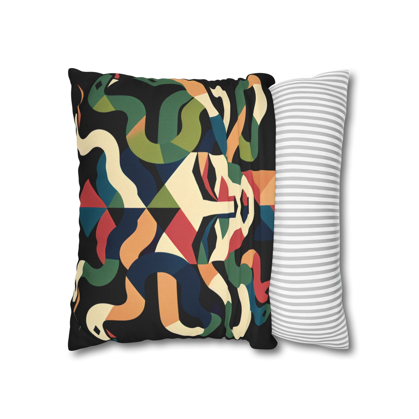 Spun Polyester Square Pillowcase