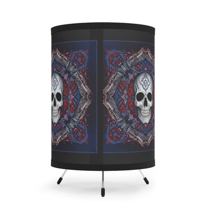 Skull Tripod Lamp with High-Res Printed Shade, US\CA plug