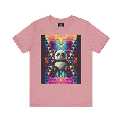 Colorful Panda Graphic Tee - Unisex Jersey Short Sleeve