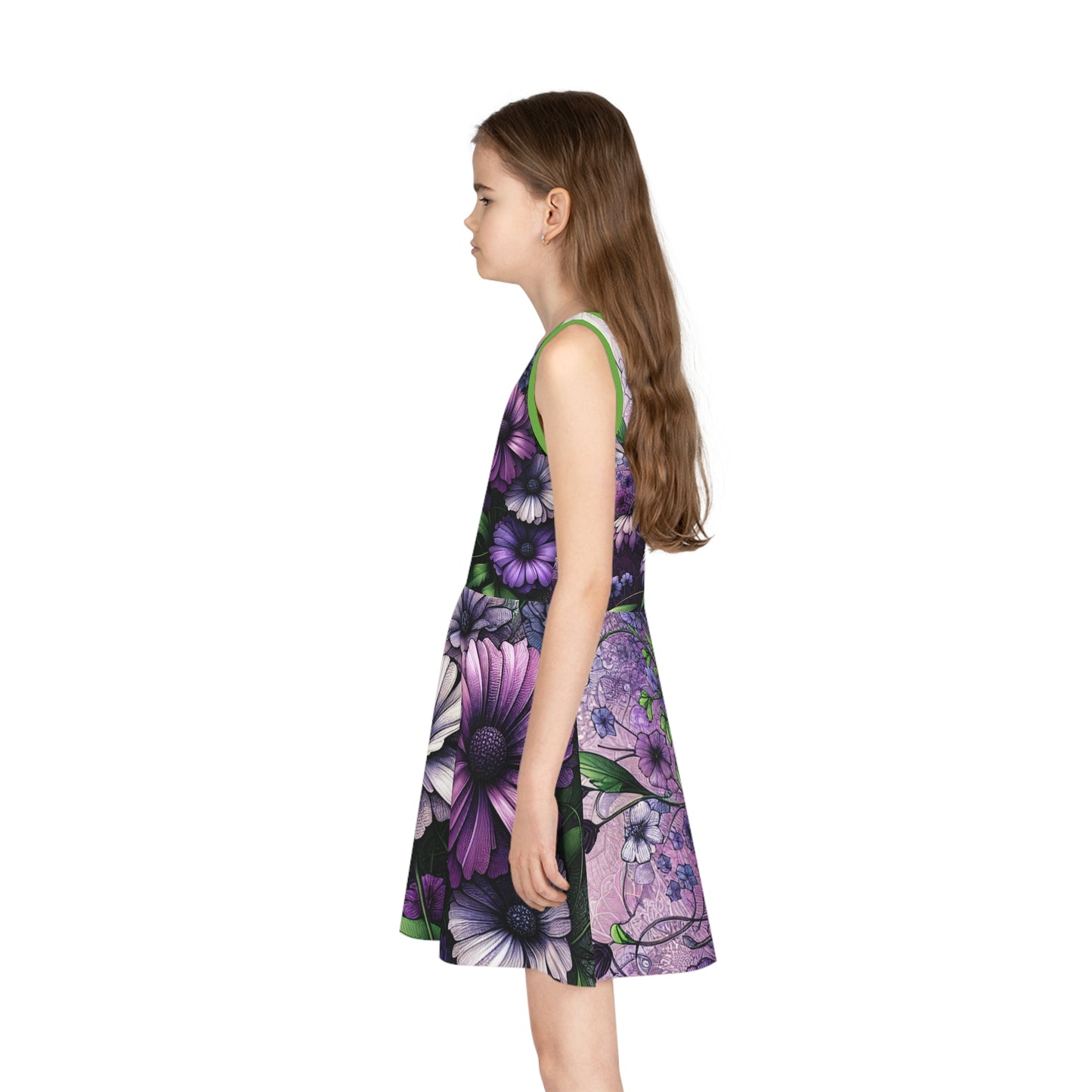 Girls' Sleeveless Sundress (AOP)
