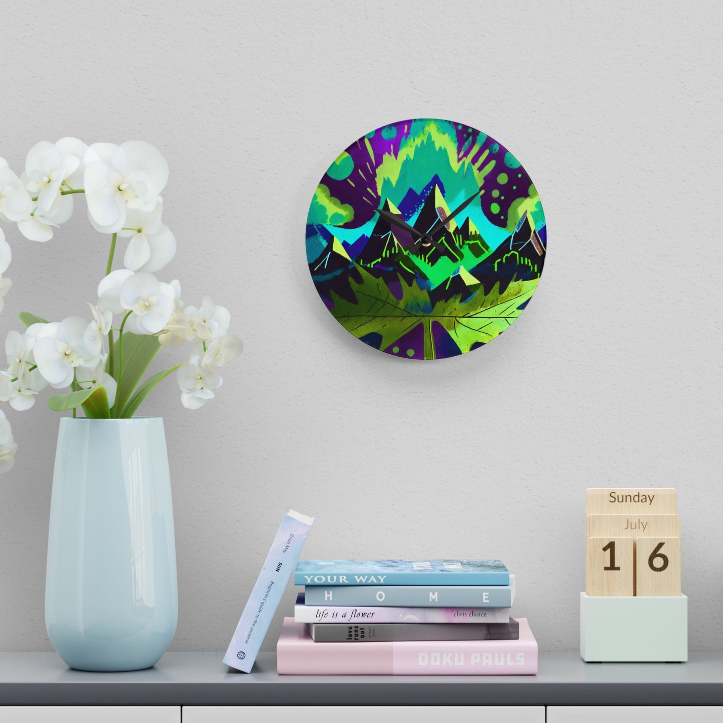 Maple, I love You Acrylic Wall Clock