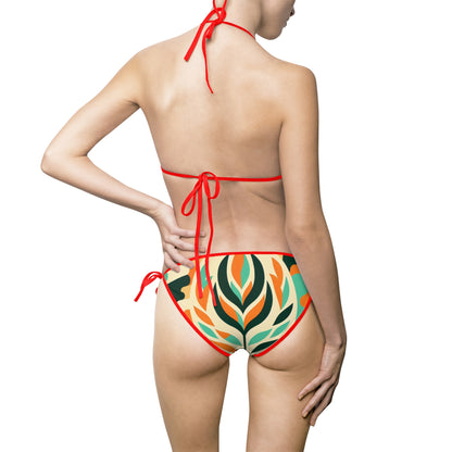 Tropical Floral Women's Bikini Swimsuit - Summer Beachwear