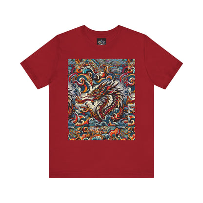 Vibrant Dragon Graphic Tee - Unisex Jersey Short Sleeve Shirt