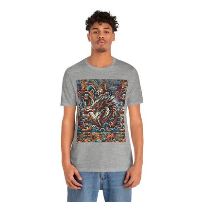 Vibrant Dragon Graphic Tee - Unisex Jersey Short Sleeve Shirt