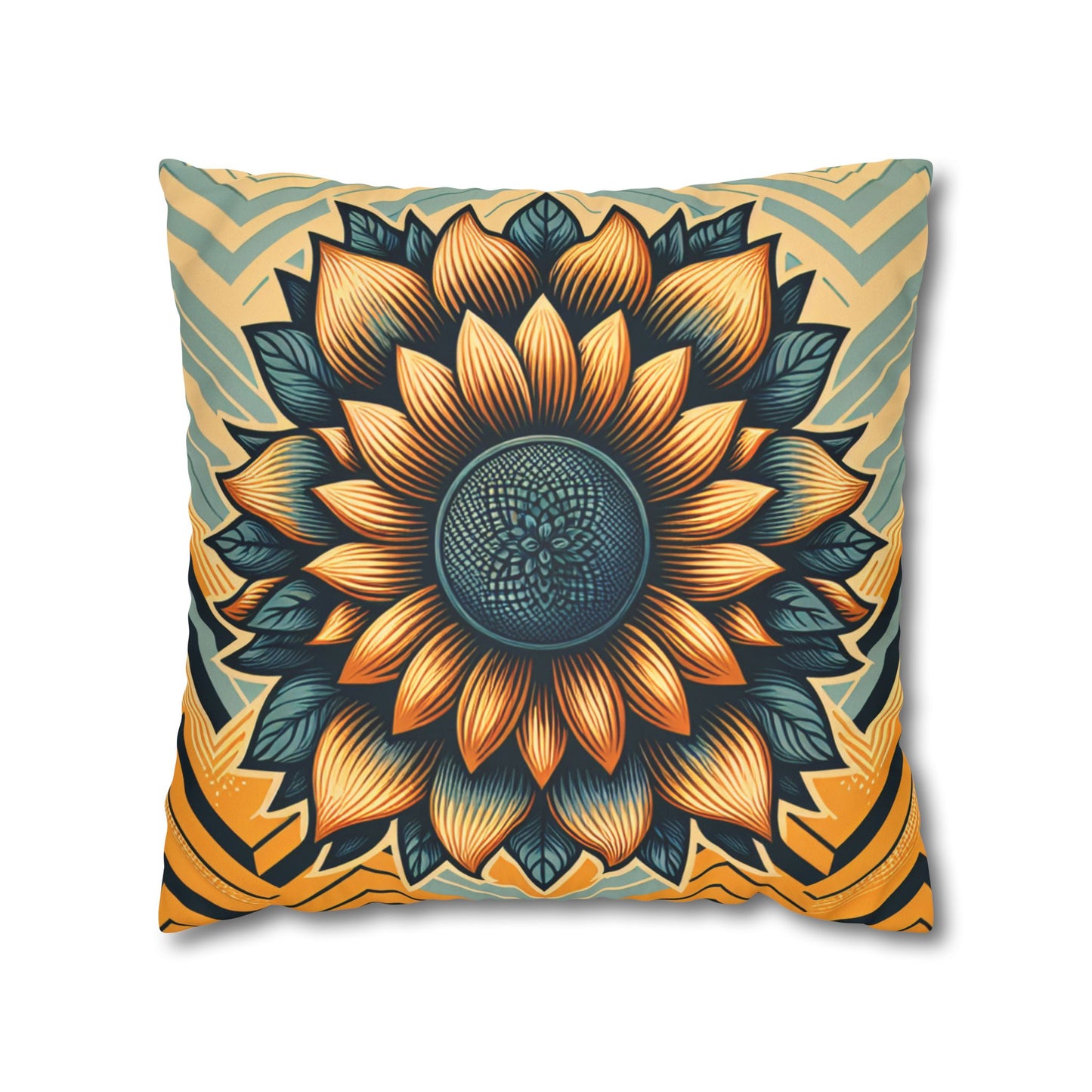Faux Suede Square Pillowcase
