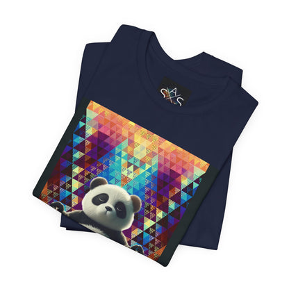 Colorful Panda Graphic Tee - Unisex Jersey Short Sleeve