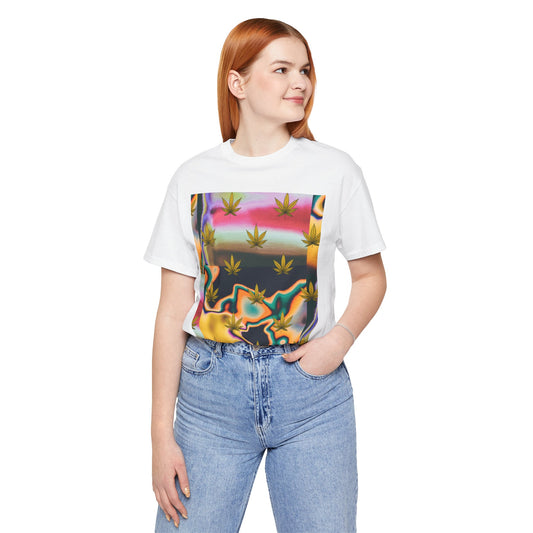 Vibrant Leaf Graphic Tee - Unisex Jersey Short Sleeve T-Shirt