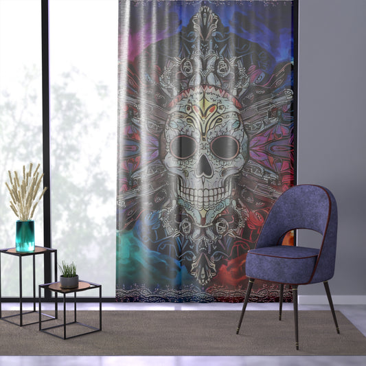 Skull Window Curtain