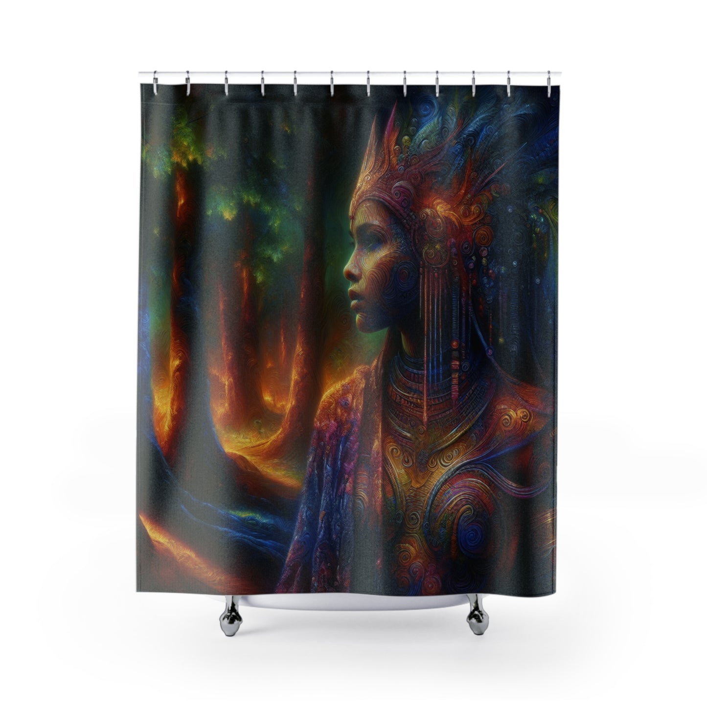 Polyester Shower Curtain - Custom Design Bathroom Decor