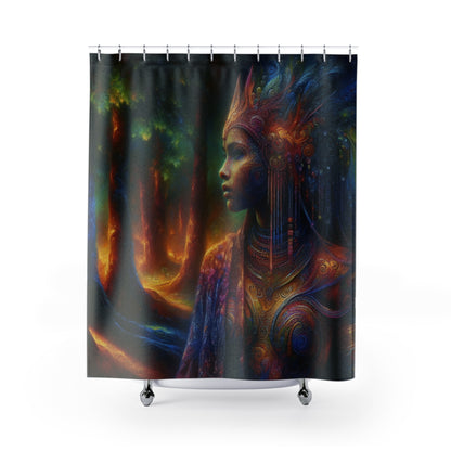 Polyester Shower Curtain - Custom Design Bathroom Decor