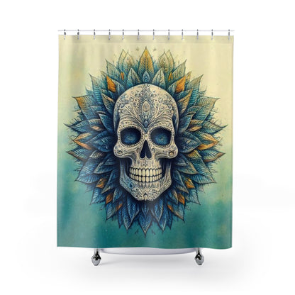 Ethereal Skull Shower Curtains