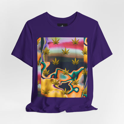 Vibrant Leaf Graphic Tee - Unisex Jersey Short Sleeve T-Shirt