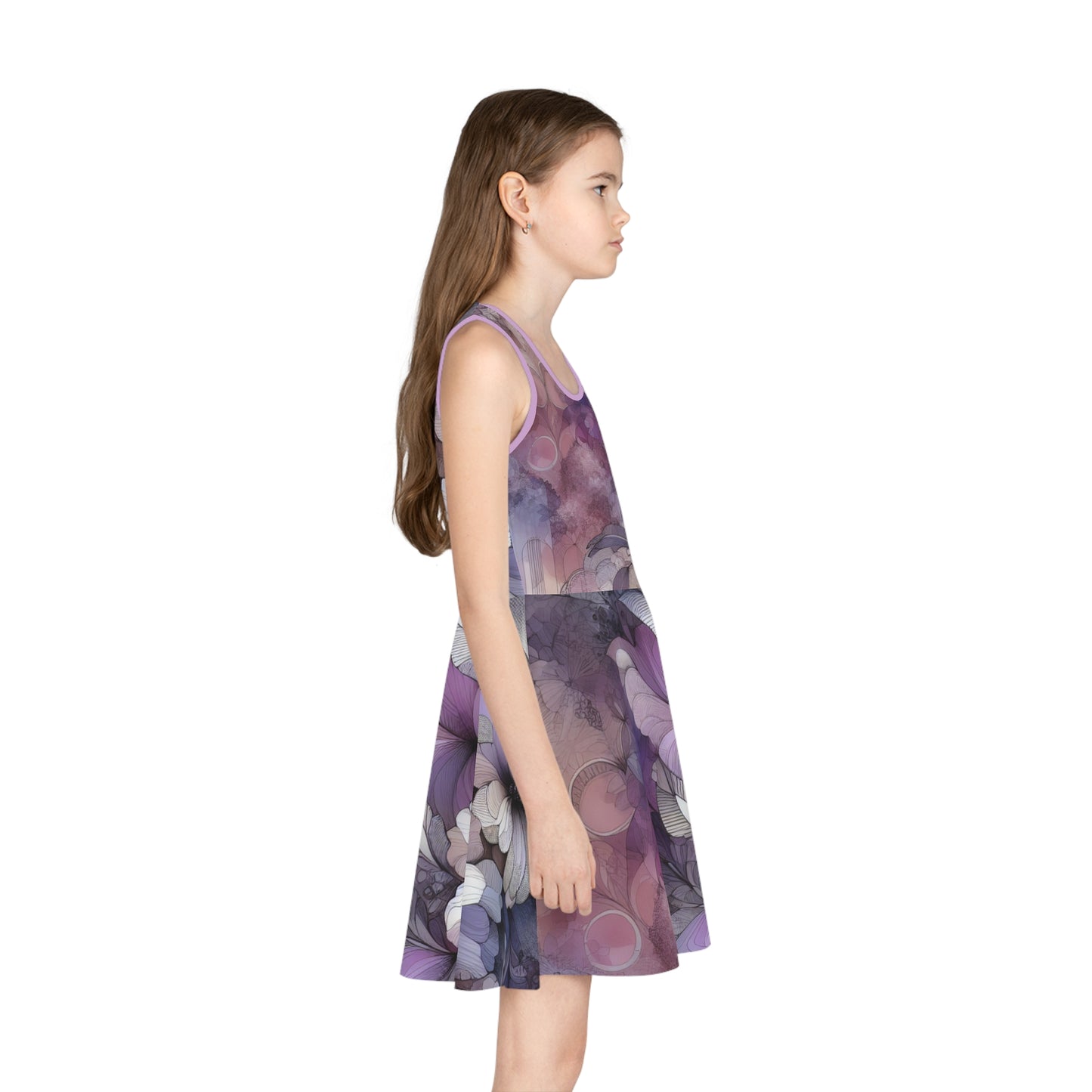 Girls' Sleeveless Sundress (AOP)