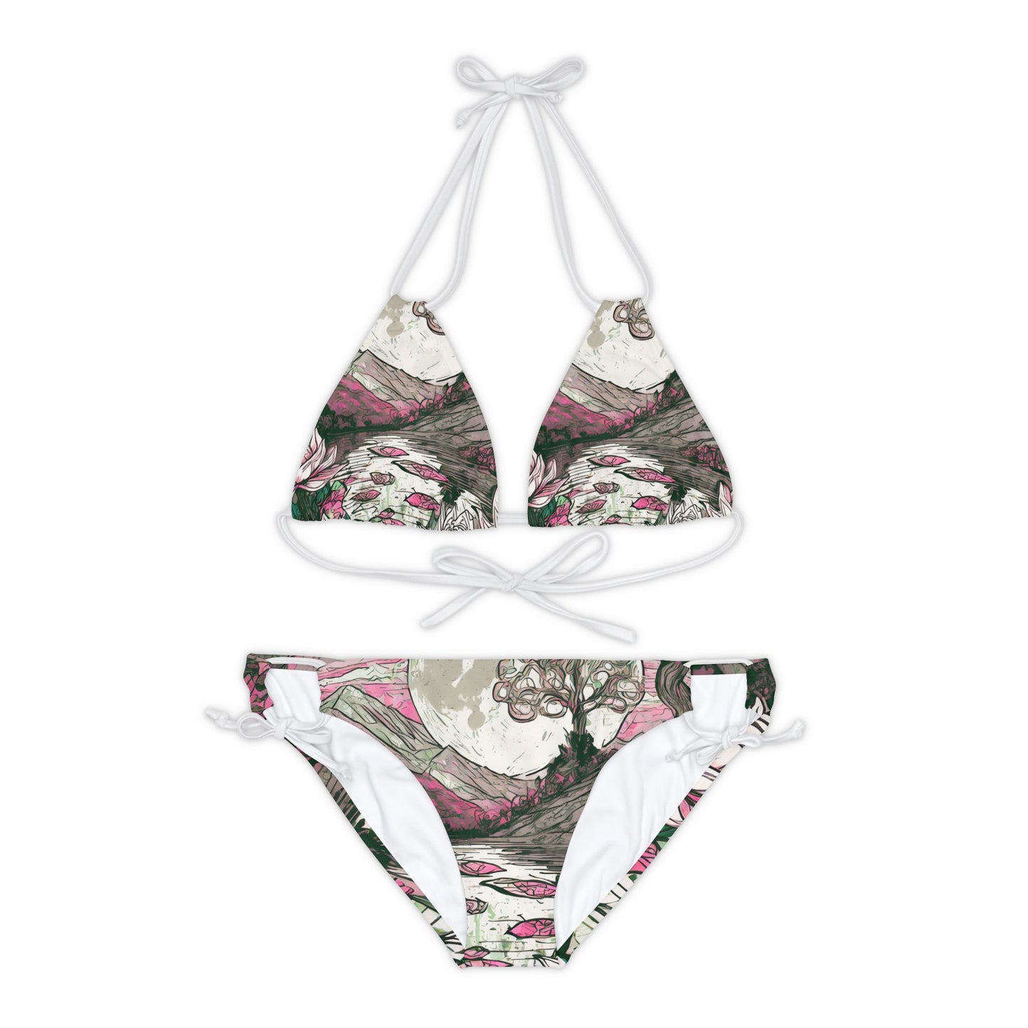 Strappy Bikini Set (AOP)