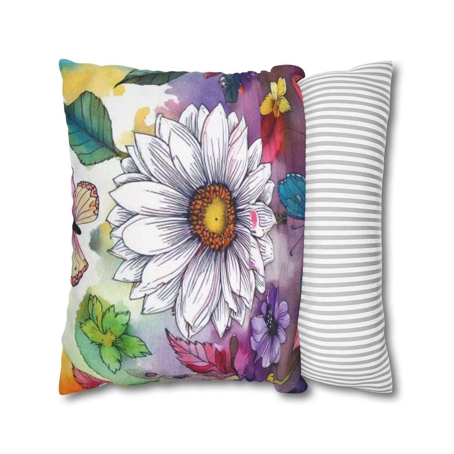 Spun Polyester Square Pillowcase