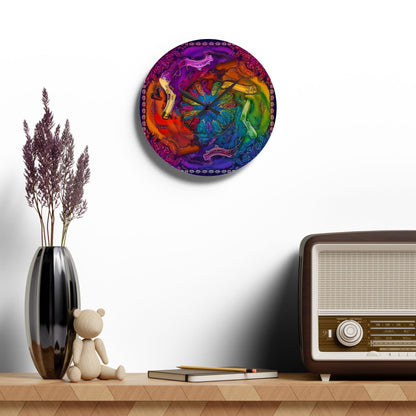 Tommy Time Acrylic Wall Clock
