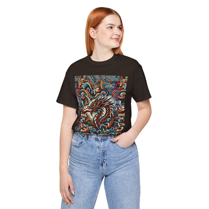 Vibrant Dragon Graphic Tee - Unisex Jersey Short Sleeve Shirt