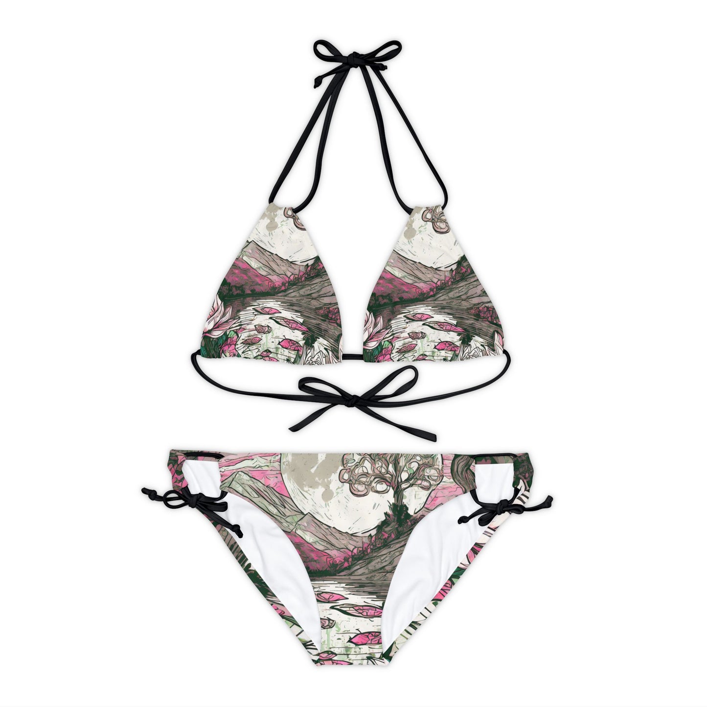 Strappy Bikini Set (AOP)