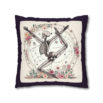 Astrological Skeleton Decorative Pillowcase