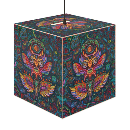 Owl Tribal Light Cube Lamp