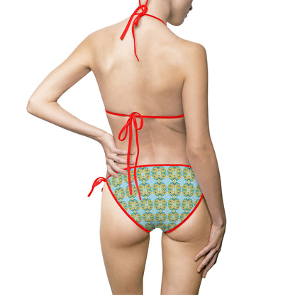 Tropical Print Women's Bikini Swimsuit - Beach Ready Swimwear