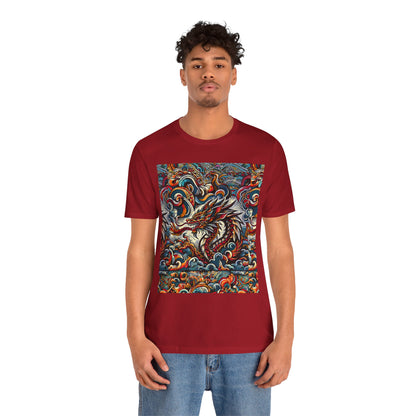 Vibrant Dragon Graphic Tee - Unisex Jersey Short Sleeve Shirt