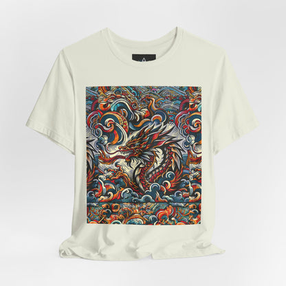 Vibrant Dragon Graphic Tee - Unisex Jersey Short Sleeve Shirt