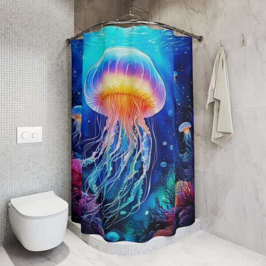 Simple Alluring Style Jelly Up Shower Curtains
