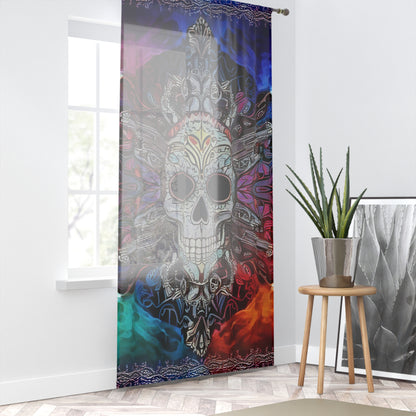 Skull Window Curtain