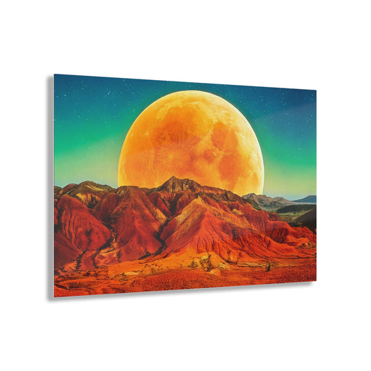 Yellow Planet Acrylic Prints